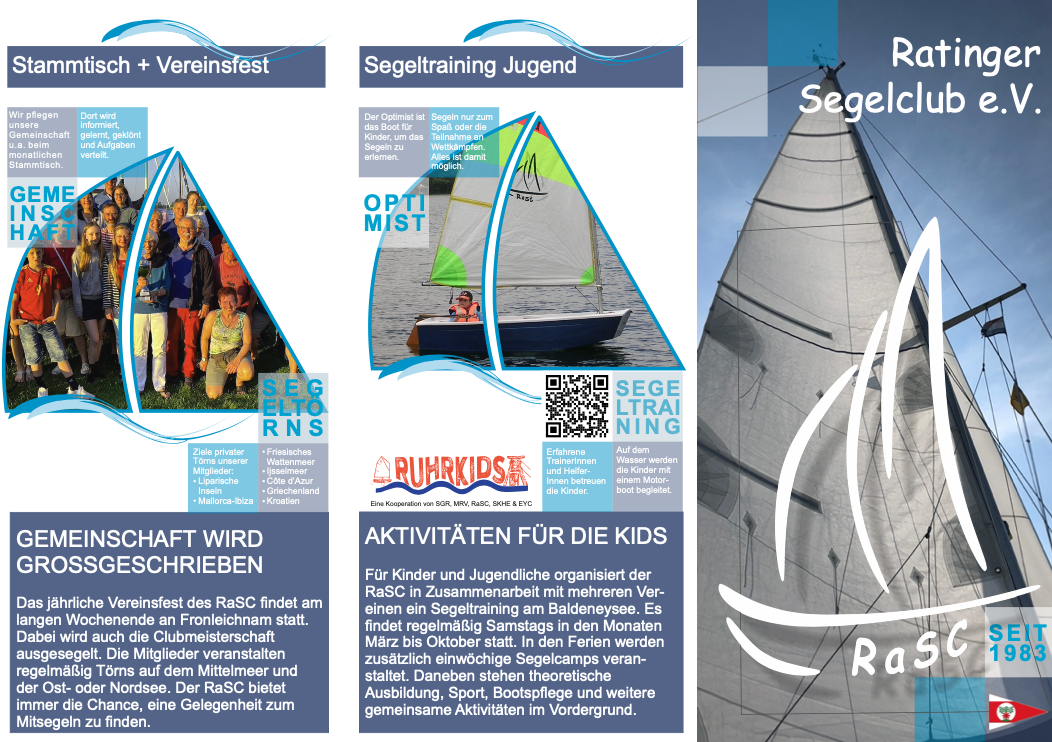 Flyer des Ratinger Segelclubs